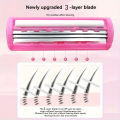 Women's Body Hair Bikini 3-layer Safety Razor Blade, Stainless Steel Safety Hair Removal, Hair Removal Razor Replaceable Head. 