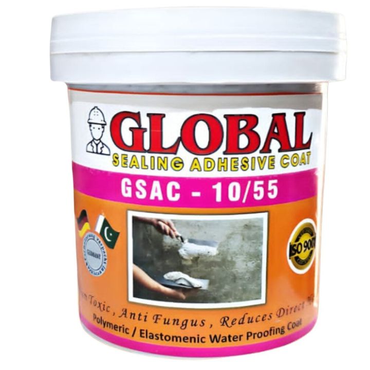 ISO 9001 certified, Water proofing Chemical , cure for all type of Roof leakage , Wall dampness,  Bathroom seepage and dampness,  Leakage of water tank. 1 kg pack، 100% satisfaction promised. Available in Grey and transparent/translucent color
