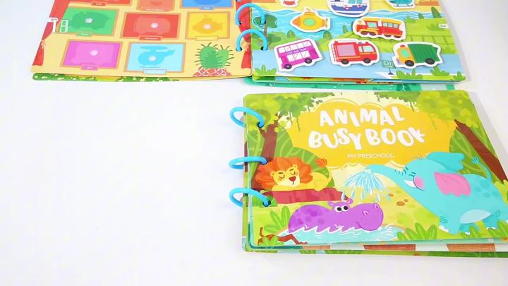 Montessori Baby Busy book My First Quiet Book Paste Early Learning Education Toy Children Toy Matching Game for Babies