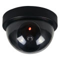 1PC Dummy Fake Security CCTV Dome Camera with Flashing Red LED Light with Security for Outdoor Home Security Warning. 