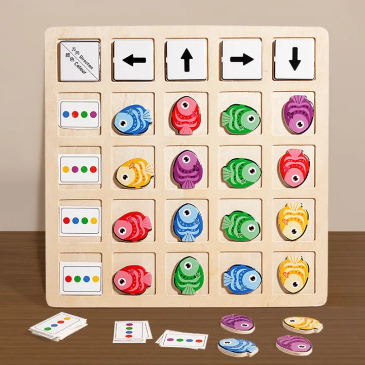 Children's%20Wooden%20Montessori%20Toys%20Kids%20Logical%20Thinking%20Training%20Direction%20Color%20Cognition%20Educational%20Battle%20Battle%20Board%20Game%20-%20Image%204