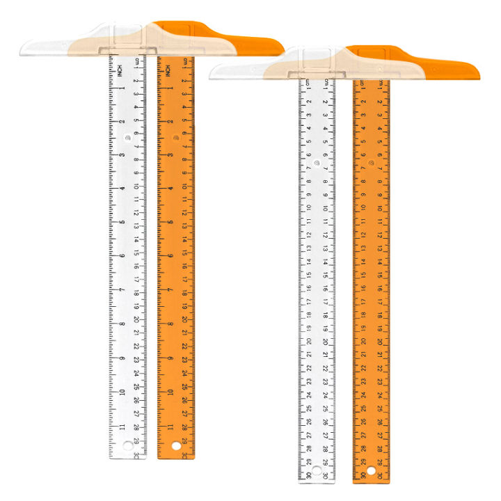 1Pc%20T-shaped%20Double%20Side%20Scale%20Ruler%20Drafting%20Drawing%20Tool%20Plastic%20School%20Office%20Supplies%20Stationery%20Accessory%2030cm%20(Inch,%20Cm)%20-%20Image%202