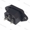 Bolantedz 3/5/10pcs/lot IEC 320 C14 3Pins Male Plug Panel Power Inlet Sockets Connectors AC 250V 10A.