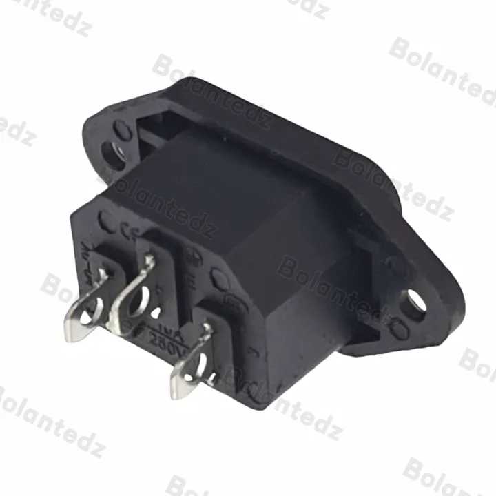 Bolantedz%203/5/10pcs/lot%20IEC%20320%20C14%203Pins%20Male%20Plug%20Panel%20Power%20Inlet%20Sockets%20Connectors%20AC%20250V%2010A%20-%20Image%203