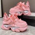 Ladies Thick Sole Sneakers – Trendy High Platform Casual Shoes. 