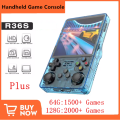 R36Plus Big Screen Linux OS Retro Game Console R36S Plus 3.5inch IPS Screen Wifi for GBA 10+ Emulator Pocket Video Player.