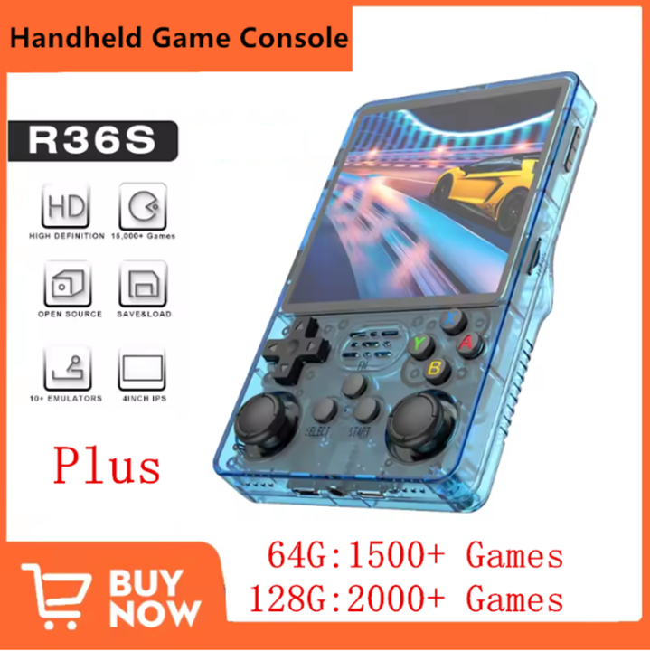 R36Plus Big Screen Linux OS Retro Game Console R36S Plus 3.5inch IPS Screen Wifi for GBA 10+ Emulator Pocket Video Player