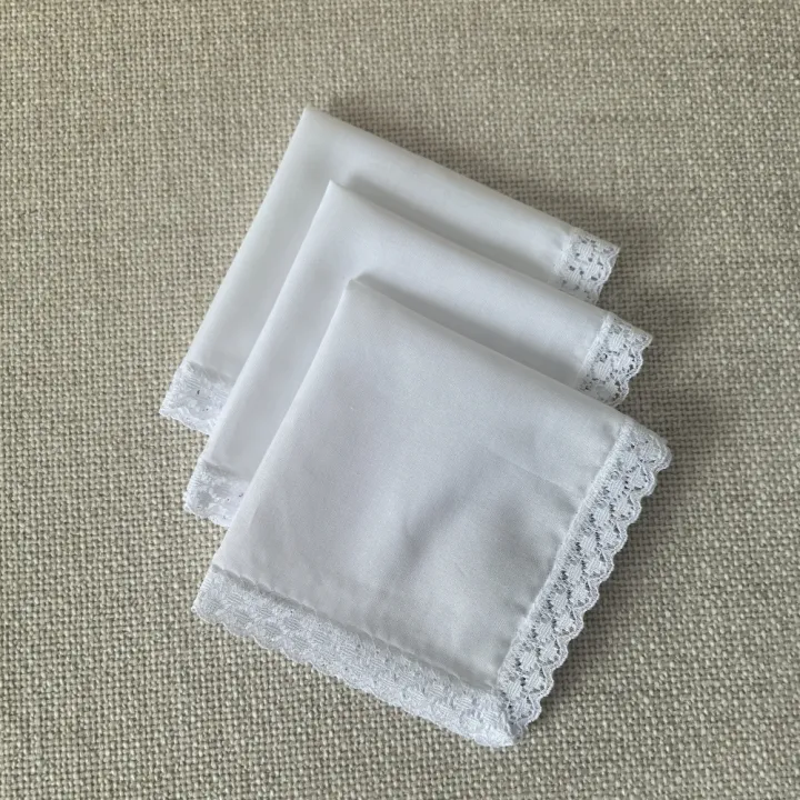 25CM/9.84IN,%206PCS%20Thin%20Pure%20Cotton%20Fabric%20Lace%20Handkerchief%20Wedding%20Decoration%20Home%20Ornament%20Bag%20Decoration%20Handkerchief%20Solid%20C%20-%20Image%205