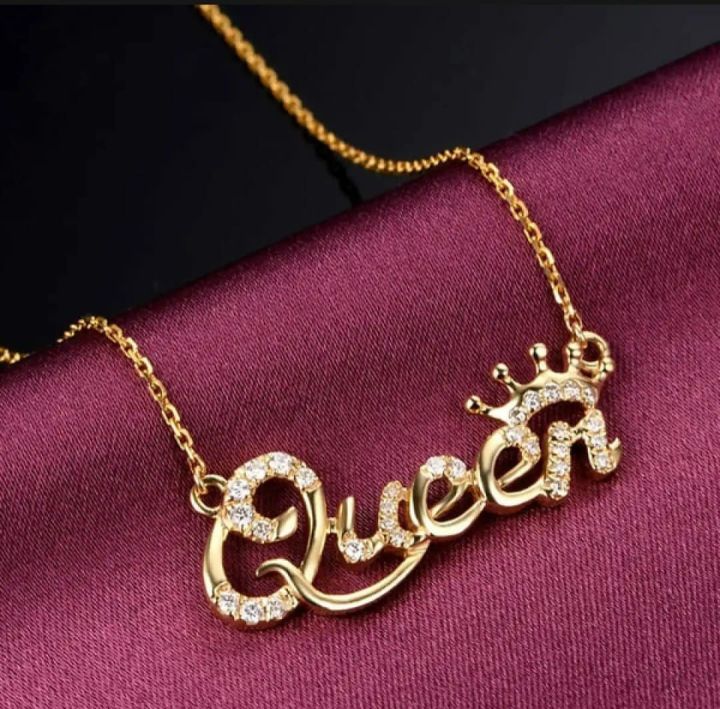 Princess Queen Chain Luxury Queen Crown Chain Necklace | Daraz.com.bd