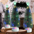 Luminous Mini Christmas Trees LED Lights Home Decoration Electronic Candles Childrens  New Year Christmas Party Ornament. 