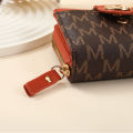 New Short Model Printed with Letters PU Multi-card Position European and American Short Wallet Women. 