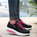 Walking Shoes Women Sneakers Fashion Platform Shake Shoes Thick Bottom Wedges Women Chunky Shoes. 
