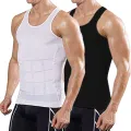 Men Slimming Body Shaper Vest Shirt Abs Abdomen Slim Gym Workout Corset Tummy Control Compression Tank Top Sleeveless Shapewear. 