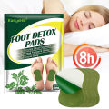 Detox Foot Patches Pads 12/24Pcs Natural Herbal Wormwood Artemisia Argyi Feet Body Toxins Cleansing Relieve Stress Help Sleeping. 