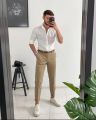 Classic white shirt for men. 