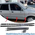 Suzuki Mehran Door Moulding Exterior Body Moulding 6pcs of Door Stripes Exterior Body Moulding mehran border, Door rubber, Auto Rubber Strip Rubber Edge Protector Trim, Black. 