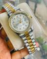 Ro-lex luxurious stylish stone watch for men.