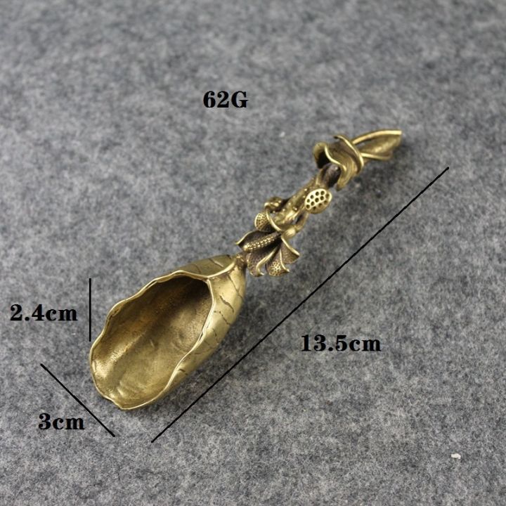 New%20Style%20Creative%20Tea%20Scoops%20Shovel%20Brass%20Copper%20Lotus%20Root%20Bamboo%20Tableware%20Coffee%20Spoon%20Pet%20Ceremony%20Ice%20Cream%20-%20Image%204