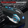 2.4GHz Chargeable Wireless  Gaming Mouse With RGB Lights Optical Mice with USB Receiver and Bluetooth Gamer 3200DPI 6 Buttons Mouse For Computer PC Laptop Accessories. 