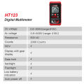 Smart Digital Multimeter Mini Voltmeter Ammeter High-precision Multimeter Auto Ranging AC DC Voltage Meter Tester with Backlight lightify. 