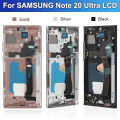 OLED Note 20 Ultra Display Screen Assembly for  Note20 Ultra 5G N985F N986F Lcd Display Digital Touch Screen with Frame. 