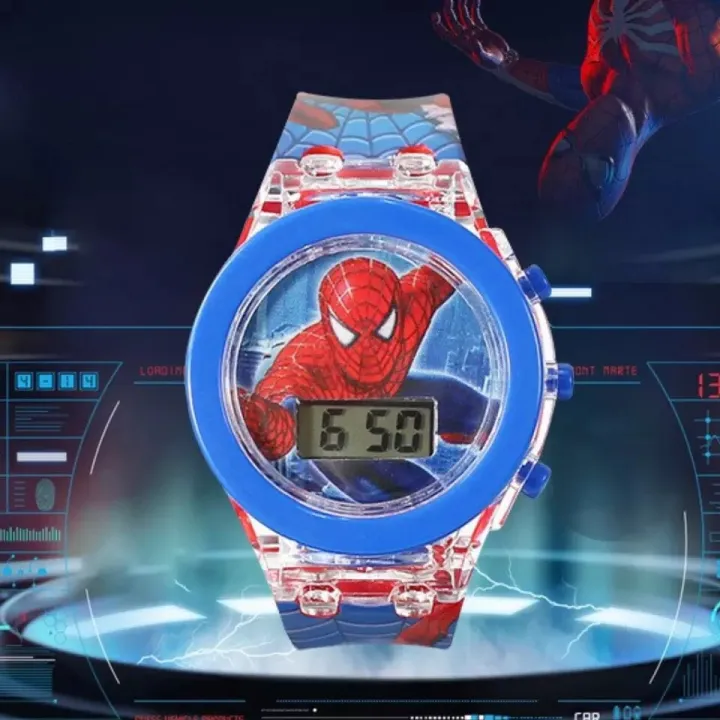 Disney%20Spiderman%20Cartoon%20Watch%20Frozen%20Princess%20Mickey%20Mouse%20Anime%20Figures%20Toys%20Watch%20Doll%20Clock%20Watch%20Boys%20Girls%20Kids%20Gifts%20-%20Image%203