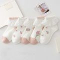 5Pairs Children Cotton Mesh Sock Princess Lace Ruffle Mesh Breathable Socks Summer Thin Girl Quality Socks for Baby Teenage Sock.
