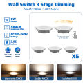 5PCS High Brightness Dimmable LED Bulb Soft light Three Way Lamp3 Way LED Light Bulbs GX53 E27 E14 GU10 Base Indoor Decorative. 