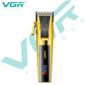 VGR V-177 professional electric hair clipper with metal body, LED intelligent digital display, electric push shear, USB adjustab. 