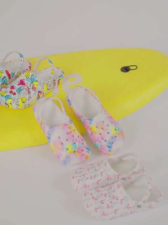 Tie-dye Pattern Clog, Garden Shoes, Lightweight EVA Mules, Non-slip Sandals, Breathable Slip-On Shoes for Indoor Outdoor 666