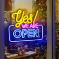 Open Neon Signs Bright LED Neon Light sign Advertisement Board Display Sign Walls Window Door Bar Shop Coffee Salon Store. 