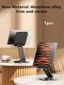 360° Rotatable Metal Base, Tablet and Phone, Computer Stand - Ingeniously Designed Portable Desk Mount for Reading and Stud.