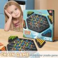 Chain Triangle Chess Game Triggle Rubber Band Game Educational Interactive Game Battle Set For Family Party Gift. 