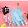 *BRANDED* EVDRTVERH* 5 In 1 & 7 In 1 Knife Set Kitchen Tools Cooking Chopping Board Handle Scissor Peeler Food Good Quality Set. 