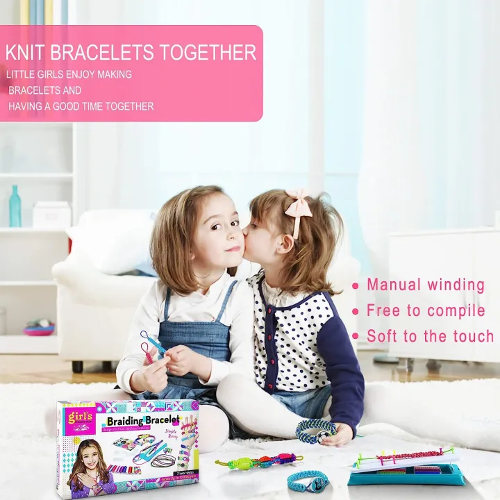 Friendship%20Bracelet%20Making%20Kit%20for%20Girls,%20DIY%20Friendship%20Bracelet%20Maker%20Set%20Include%20Braide%20Loom,%20Adjustable%20Pegs,%20Stickers%20-%20Image%204