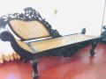 Kavichchi Sofa Settee Carved Diwan Antique Kings Throne Sinhala and Tamil Antique Couch. 