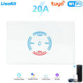LiwoKit Tuya Smart Wifi Water Heater Boiler Touch Switch 4400W 20A US Smart Life APP control Work With Alexa  Home. 