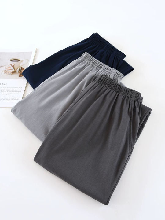 Men's%20Pajama%20Pants%20Spring%20and%20Autumn%20Trousers%20Casual%20Loose%20Thin%20Summer%20Large%20Size%20Can%20Be%20Worn%20Outside%20Home%20Pants%20-%20Image%203