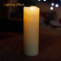 3D Moving Flame Led Candle , Battery Operated Flameless Candle, 5x29cm,Ivory. 