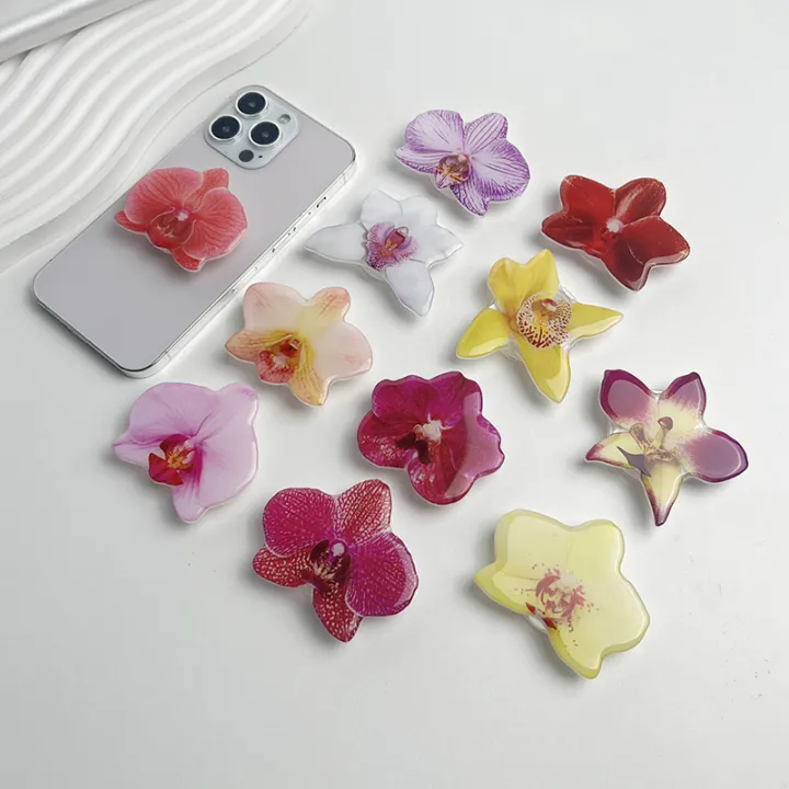 Phone%20Holder%20Folding%20Ring%20Phone%20Support%20Popular%20Style%20Internet%20Celebrity%20Orchid%20Acrylic%20Socket%20Grip%20Cymbidium%20Custom%20-%20Image%203