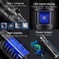 1000W LED Most Powerful Led Flashlight Tactical Flash Light Built-in 15000mah Battery Long Range Spotlights Torch With COB Light. 