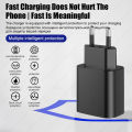 PD 45W Charger Fast Charging Phone Adapter For Samsung Galaxy S24 S23 S22 S25 Ultra A54 A15 A35 A55 5G Charger USB Type C Cable. 
