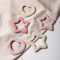 Food Grade Silicone Heart Teether New Baby Teething Toy Silicone Teether for Infant Relief Comfortable Chew Toy.
