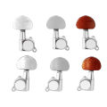 6Pcs/Set Guitar String Tuning Pegs Electric Guitar Machine Heads Tuners Silver Color 3L 3R Replacement Guitar Accessories. 