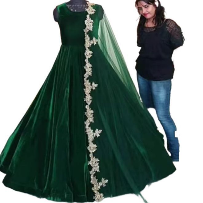 green long frock
