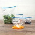 Reusable Plastic Zip Lock Freezer Bags Pack of 15 Medium Size 8.5 x 11 Inches BPA Free Food Storage. 