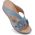 New Women's Slippers Casual Flower Hollow Wedge Beach Shoes Outdoor Fashion Platform Comfortable Non-slip Sandals Plus size 43. 