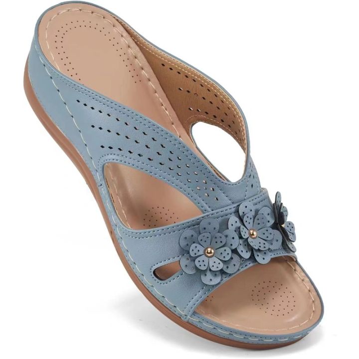 New%20Women's%20Slippers%20Casual%20Flower%20Hollow%20Wedge%20Beach%20Shoes%20Outdoor%20Fashion%20Platform%20Comfortable%20Non-slip%20Sandals%20Plus%20size%2043%20-%20Image%202