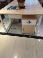 Metal Framed Home/Office Desk With Sidebox. 