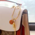 Golden Brass Key Rings with Screw Lock Clips - Keychain Organizer for Handbags, Purses, Keys - Durable Bag Charms for Outdoor. 